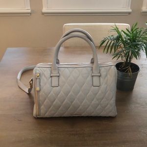 Vera Bradley quilted light blue periwinkle leather purse